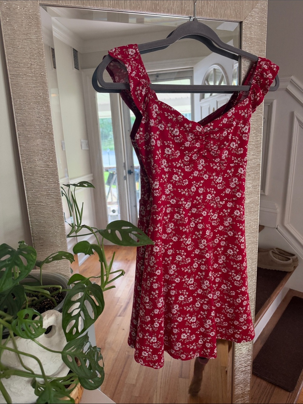 Hollister Red Floral Mini Dress